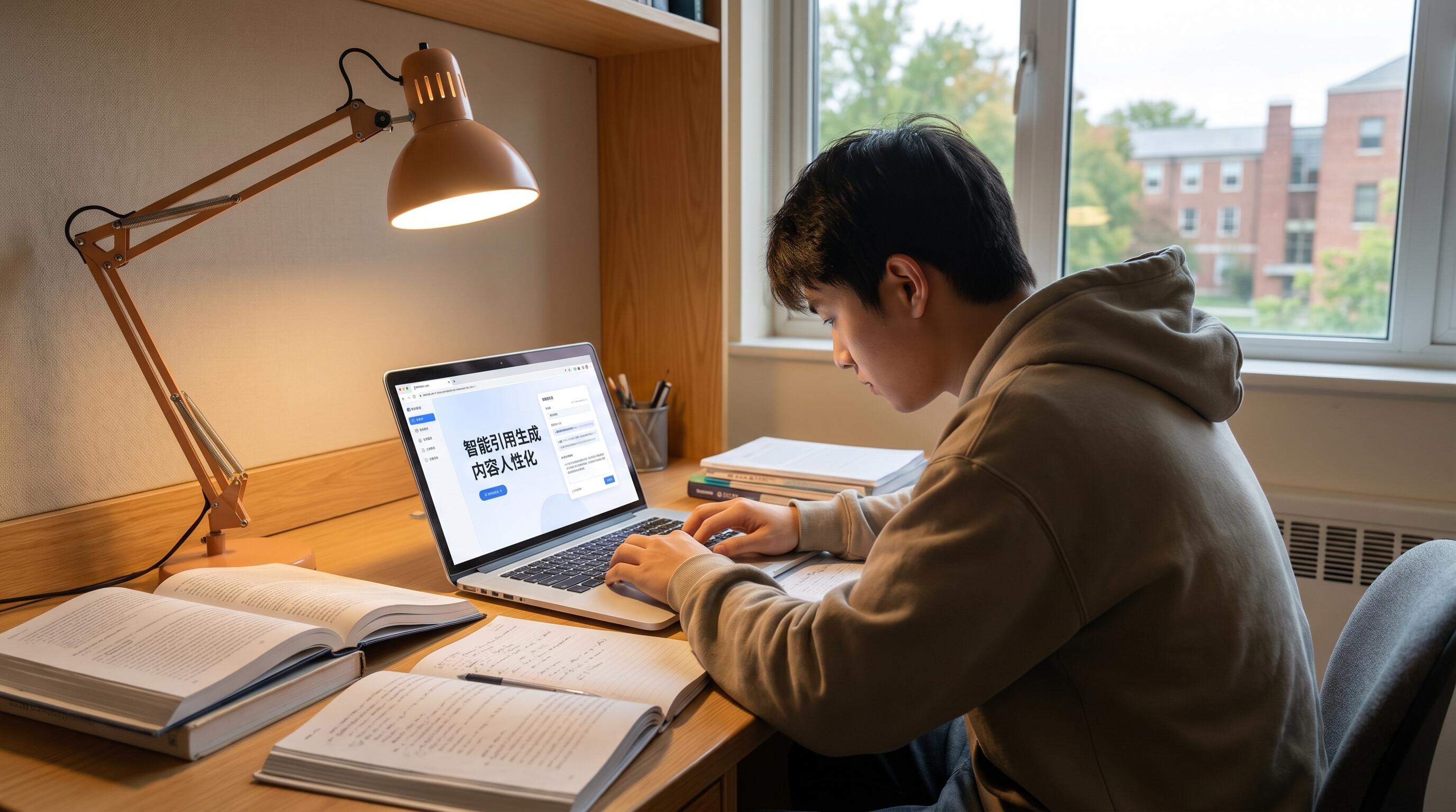 The Complete Guide to AI Academic Writing in 2026 — student using AI tools for research papers and essays