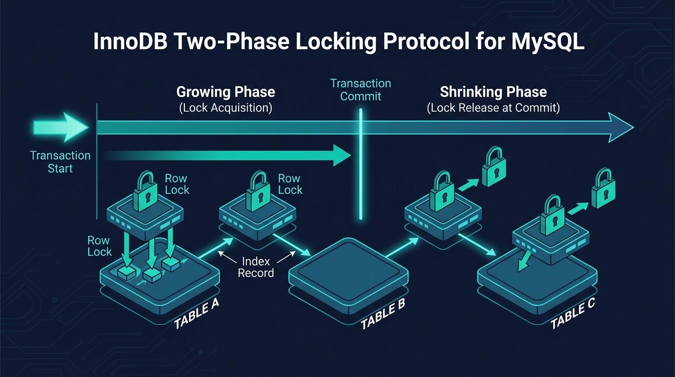 InnoDB Two-Phase Locking Protocol and Row-Level Lock Optimization in MySQL