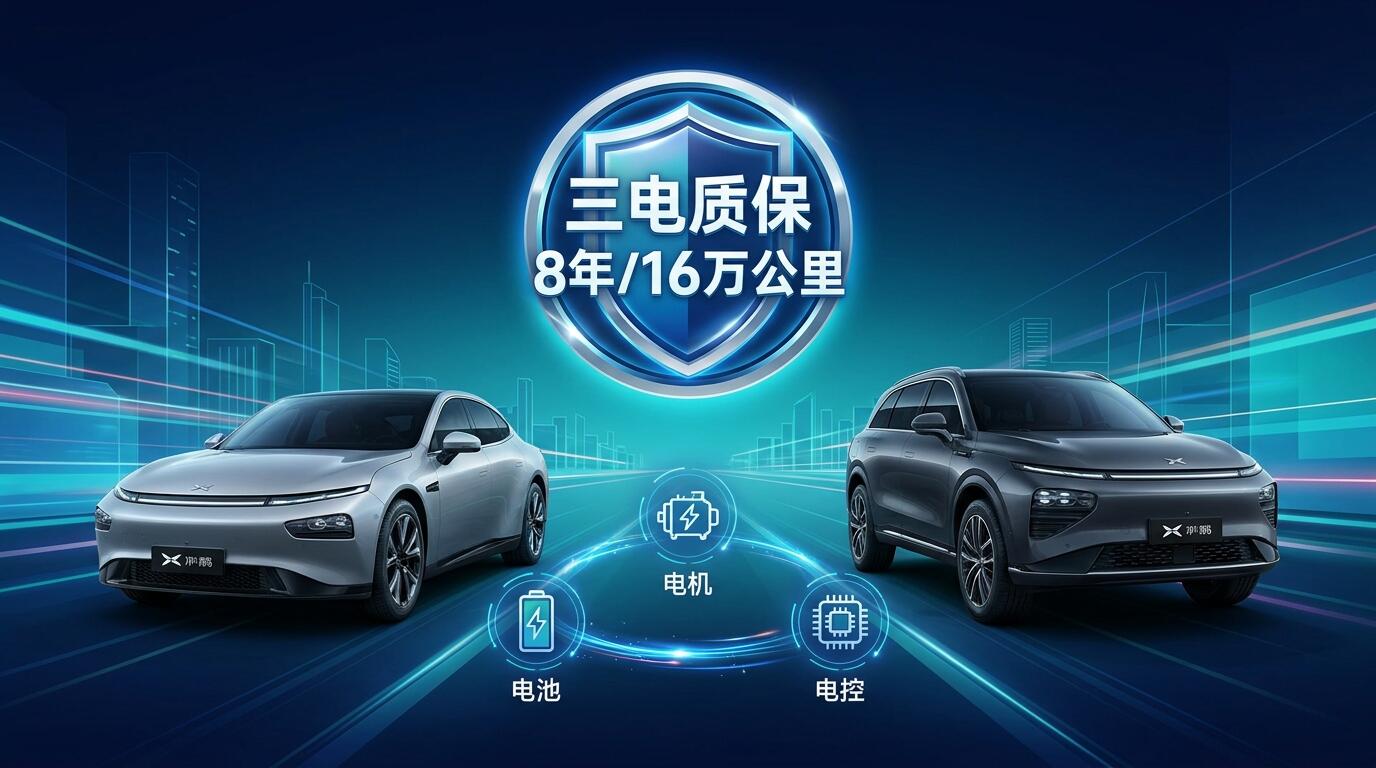 小鹏汽车三电质保政策解析：8年16万公里质保承诺与智能电动车长期价值