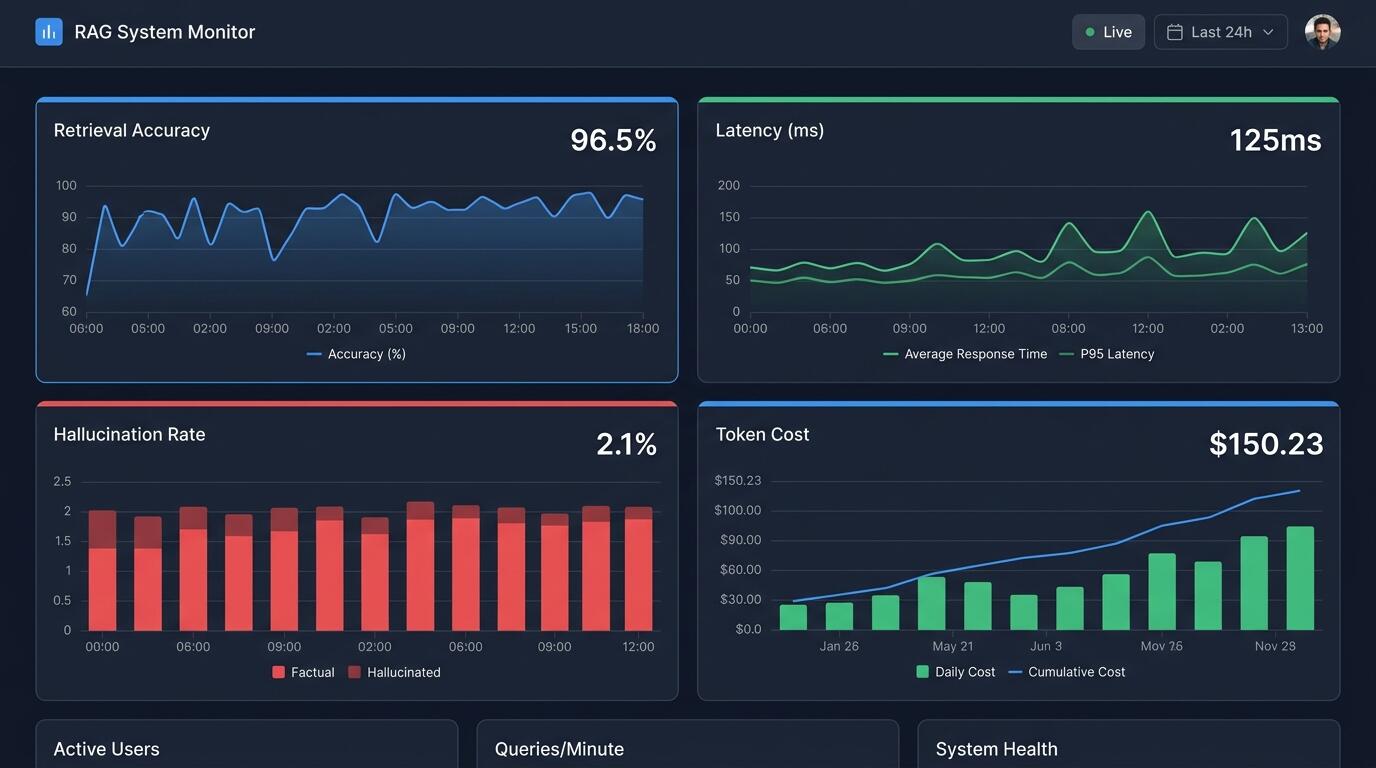 RAG evaluation dashboard