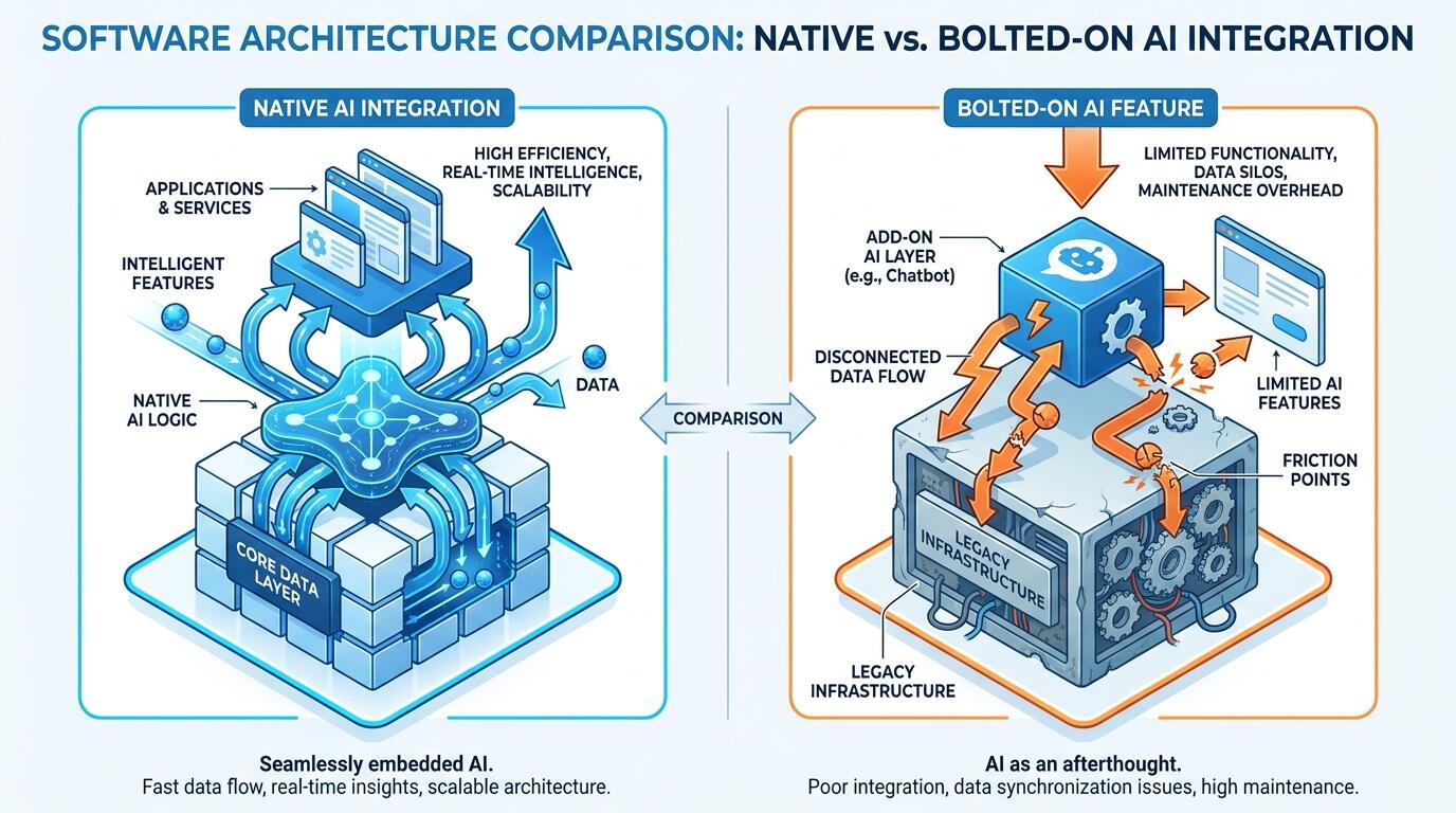 AI platform architecture comparison diagram
